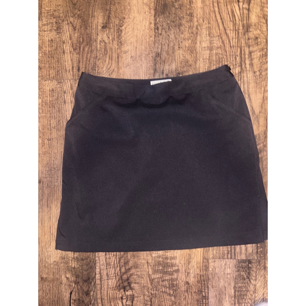 Coral Bay Golf Skort Womens 10 Black Activewear Skirt Pockets Athletic Mini